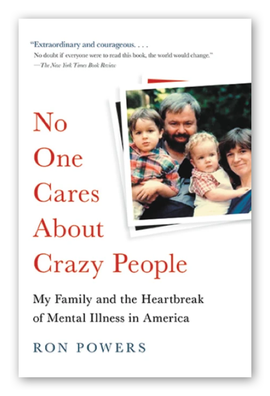 image of the book cover, No One Cares for Crazy People