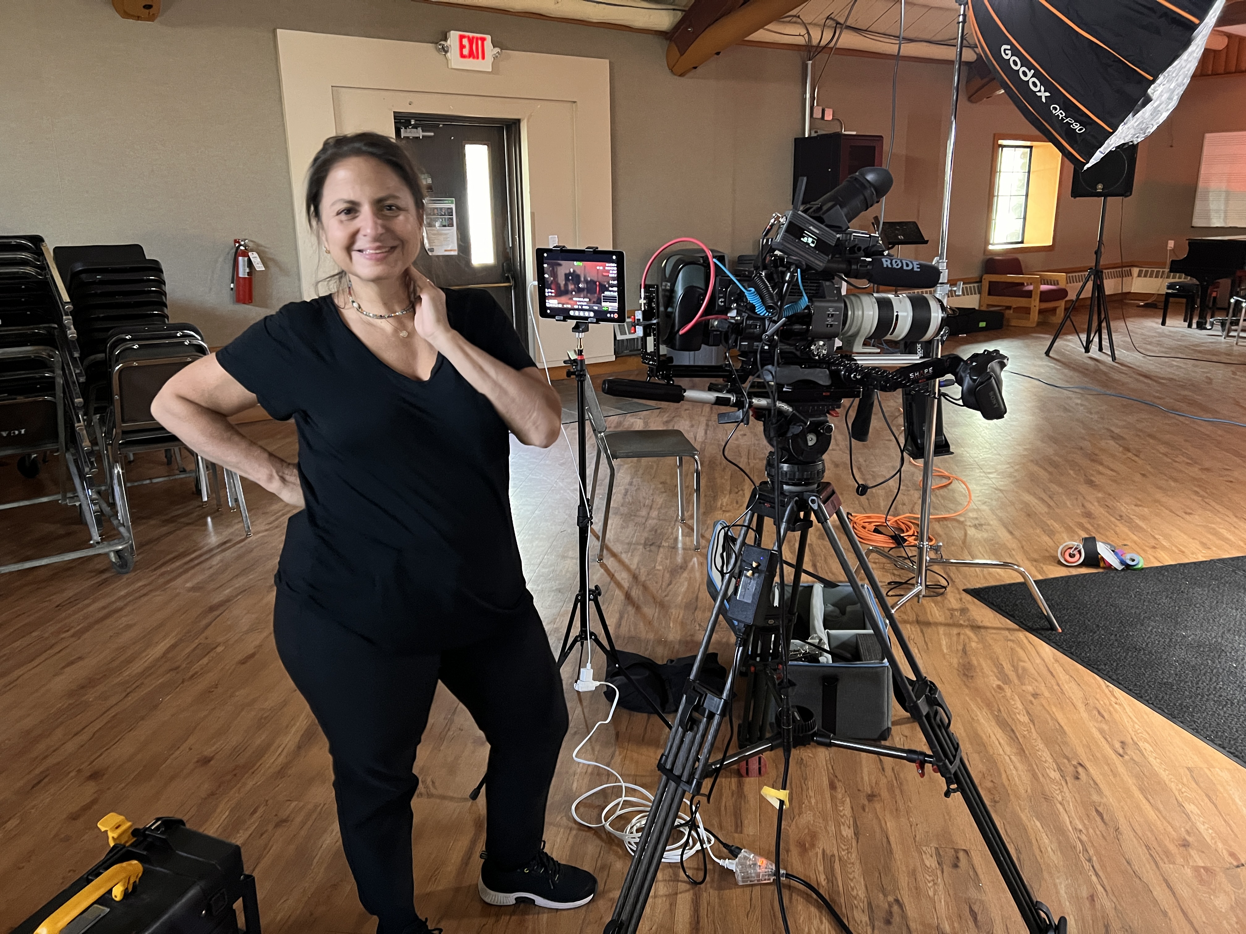 Director of Photography MJ Rizk at Interlochen (Photo by Gail Freedman)