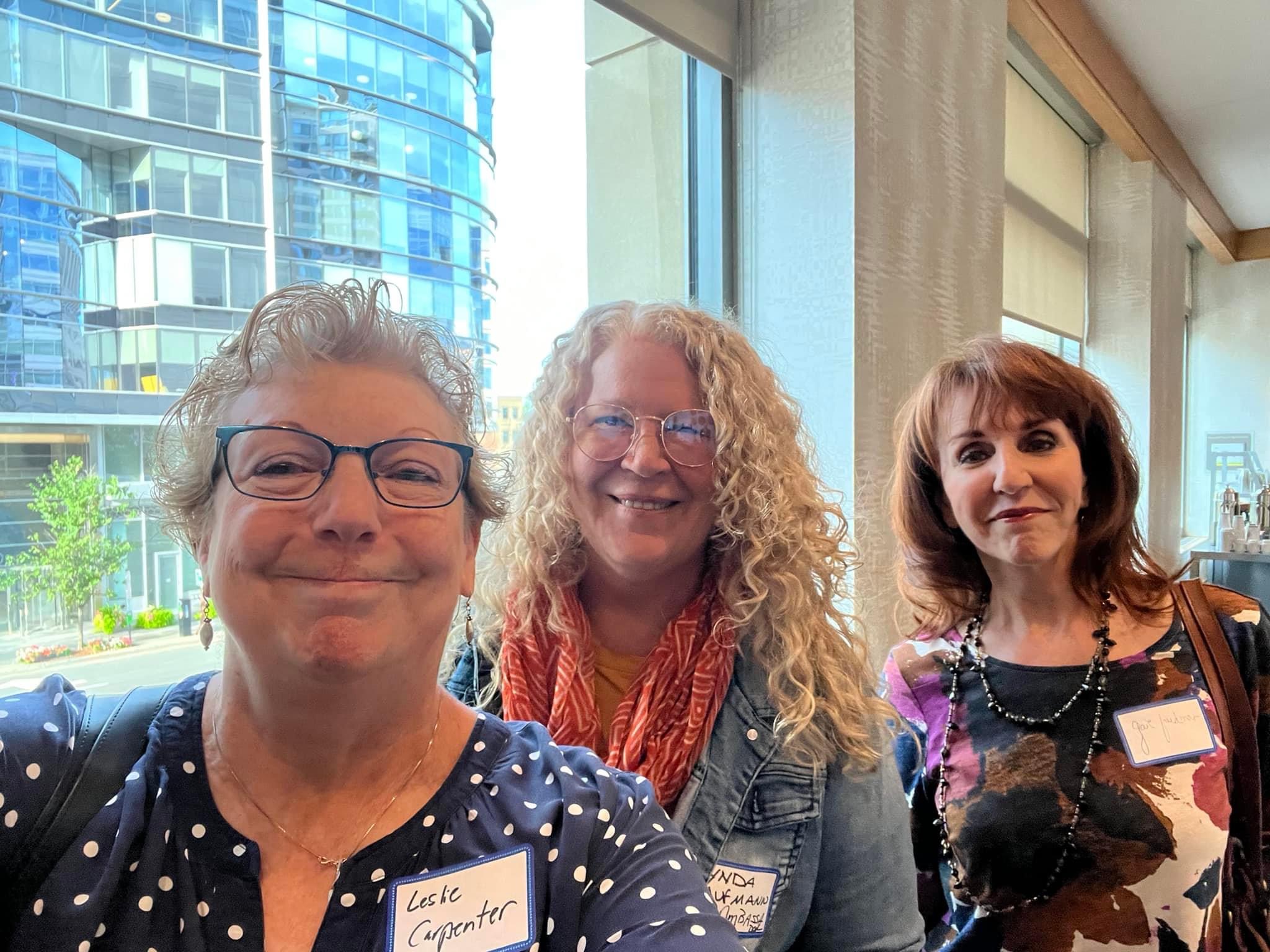 Leslie Carpenter, Lynda Kaufmann, Gail Freedman at Treatment Advocacy Center 25th Anniversary Symposium
(Photo by Leslie Carpenter)