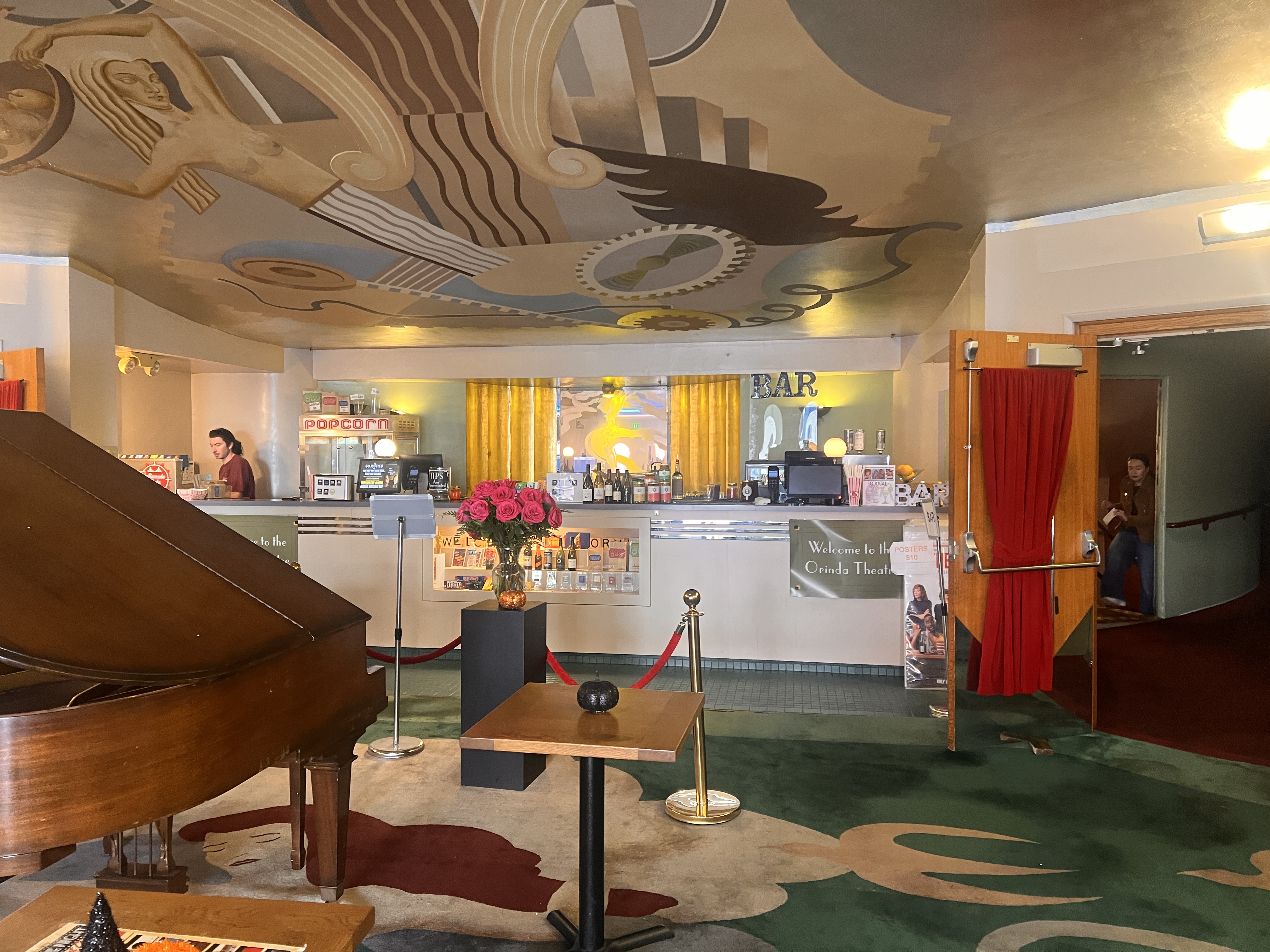 Film Screening — Orinda Theatre, California — Art Deco lobby Photo by Gail Freedman